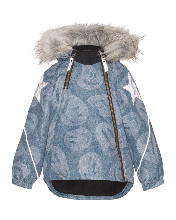 GEACA HOPLA FUR DENIM SMILES