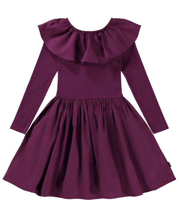 ROCHIE CILLE DIN BUMBAC ORGANIC CU VOLANE MOLO