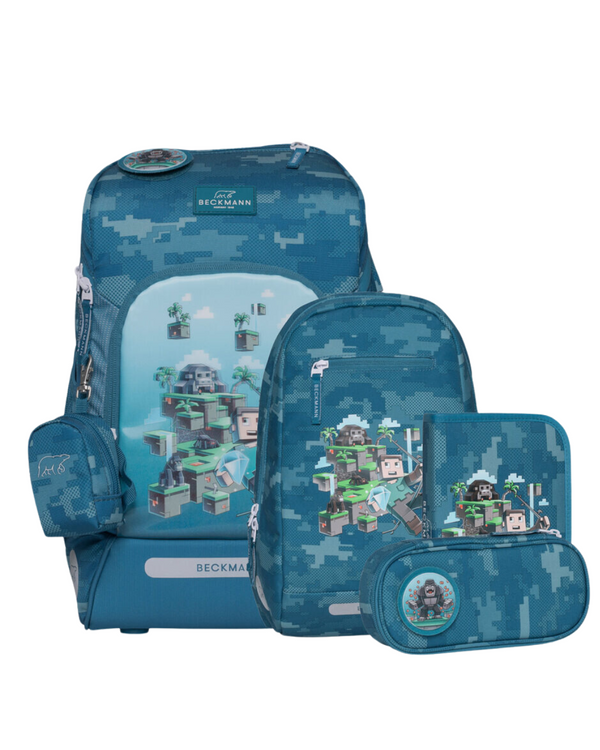 SET 6 PIEZAS MOCHILA CON COLCHÓN DE AIRE, LEGO MINECRAFT BECKMANN