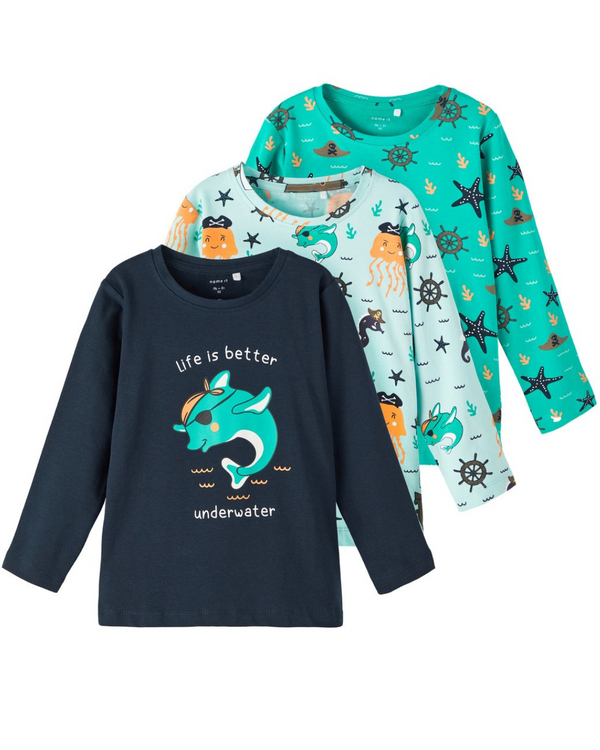 SET BLUZA LS TOP OCEAN BLUE
