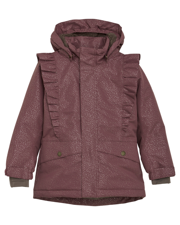 CHAQUETA DE INVIERNO IMPERMEABLE ROSA CON PANTALÓN PARA NIÑO