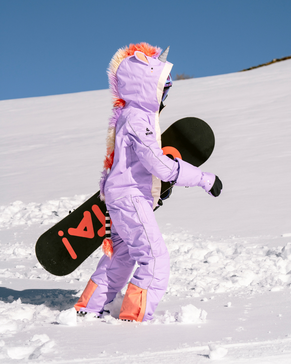 DISFRAZ DE INVIERNO CON TALLA GRANDE, FUNCIÓN DE BAÑO, UNICORNIO MORADO