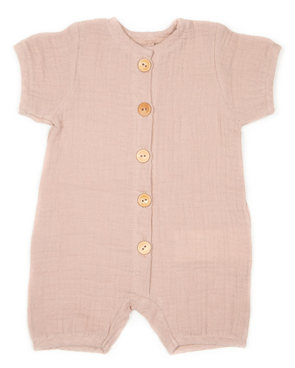 SALOPETA DIN MUSELINA ROSA BEBE